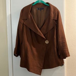 ANNE KLEIN linen blazer